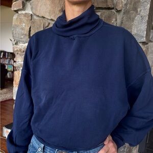 Agolde Deep Blue Turtleneck Sweater medium